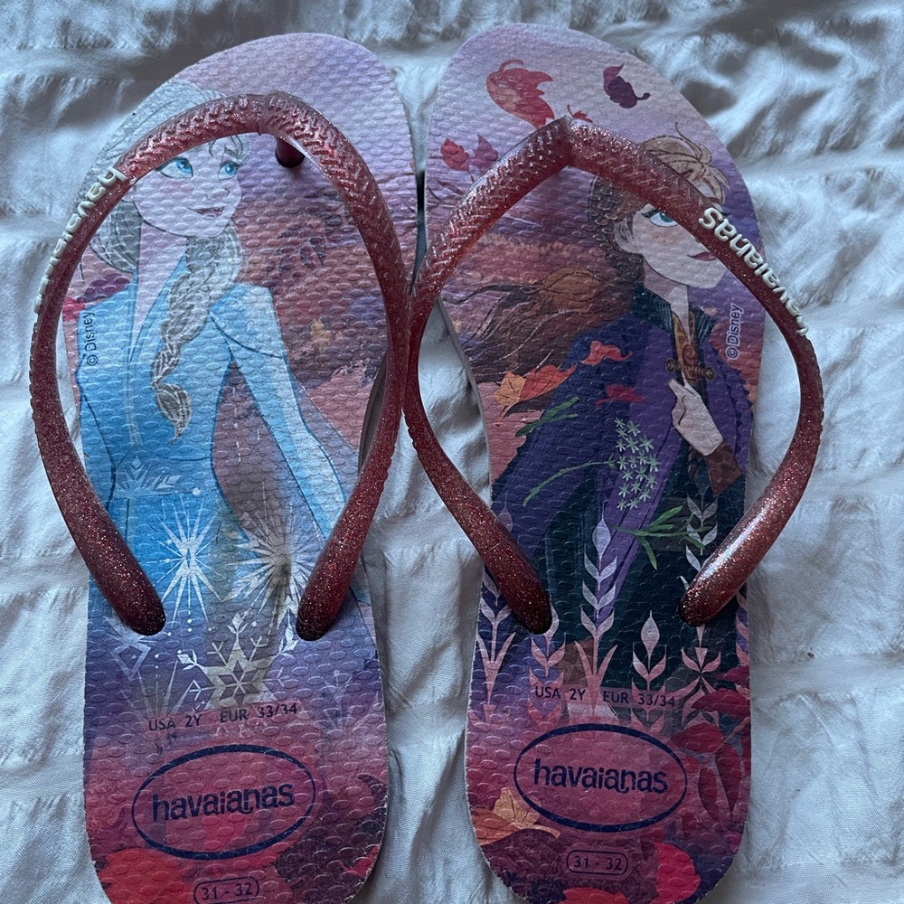 Havaianas Kids Flip Flops Frozen Themed 2y
